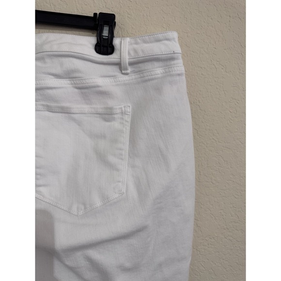 Talbots Jeans Womens 20W White Jegging Crop Simply Flattering Collection Stretch - Picture 10 of 11